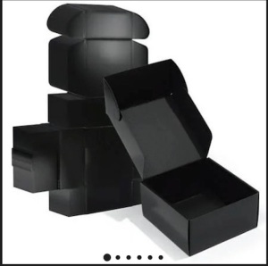 8x8x4 Black shipping boxes lot of 20