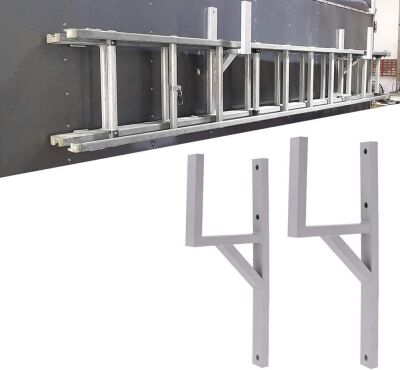  Universal Cargo Aluminum Side Mount Ladder Racks Fit for Enclosed Trailer Exterior or Interior Side Wall