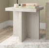 Elna 22 in. Alder White Square MDF Top End Table