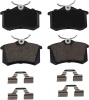 H HENZIKON HIGH-PERFORMANCE HZ340 QuietCast Premium Ceramic Disc Brake Pad Set - Compatible With Select Audi A3,A4,A6,A8,Allroad,RS6,S4,S6,S8,TT;Volkswagen Beetle, Golf, Jetta,Passat,Quantum;REAR 