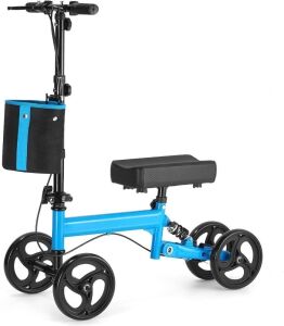 Dr.WhitZard Steerable Knee Walker with Shock Absorber