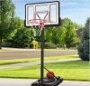 Adjustable Regulation-Size Basketball Hoop w/ Fillable Base, 2 Wheels-missing hardware, rim and net