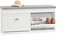 &nbsp;SoBuy Hallway Shoe Bench with Flip-Drawer and Seat Cushion&nbsp;