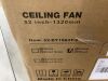 YUHAO 52 inch Black Ceiling Fan with Lights and Remote  - 10