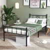 14 Inch Twin Size Bed Frame with Headboard/Footboard, Strong Metal Slats Support