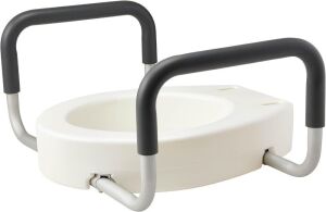  Medline Toilet Seat Riser with Arms, Standard 