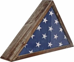 DisplayGifts Rustic Flag Case