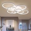  Modern Ring Flush Mount LED Dimmable Ceiling Light 