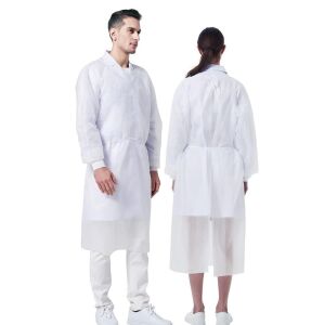 ProtectX Disposable Breathable Polypropylene Isolation Gown, 20 Pack 