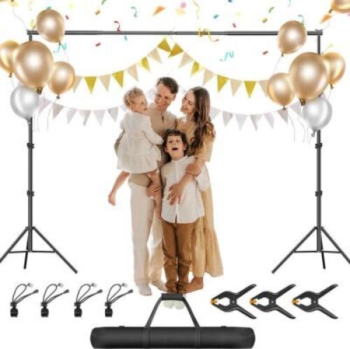 8.5 x 10 ft Heavy Duty Back Drop Stand - Missing One Backdrop Clip&nbsp;