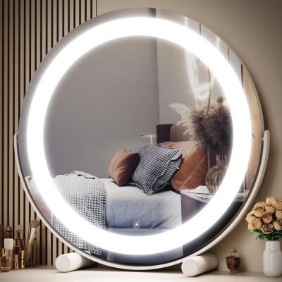 12" LED Mirror, Dimmable, Smart Touch Control 