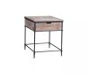 Martin Svensson Home Fenway 20 in. Pickled Mango Square Solid Wood Top End Table with Drawer 