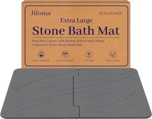  Extra Large Diatomaceous Earth Stone Shower Mat, 32" x 20" 