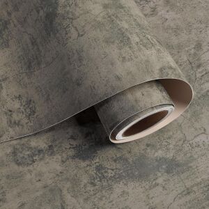 Lot of (2) VaryPaper 32''x354'' Weathered Industrial Concrete Textured Peel and Stick Vinyl Wall Paper 