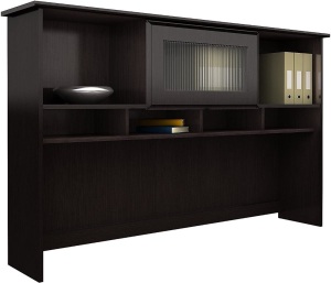 Bush Furniture Cabot 60W Hutch, Espresso Oak. Appears New