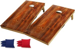 Solid Wood Premium Cornhole Game Set