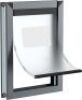 Smoky Gray Large Dog Doors for Large Dogs with Magnetic Flap