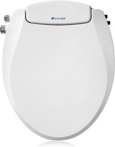 Brondell Swash Bidet Toilet Seat, Non-Electric, Dual Temperature, Fits Round Toilets