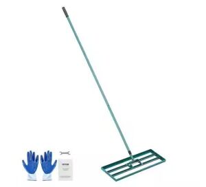 Heavy-Duty Lawn Leveling Rake 30 in. x 10 in. with 78 in. Steel Extended Handle  