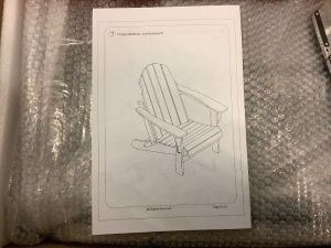 Foldins Adirondack Chair, Gray