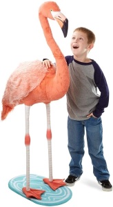 Melissa & Doug Lifelike Plush Flamingo Stuffed Animal (4.5 Feet Tall). NEW