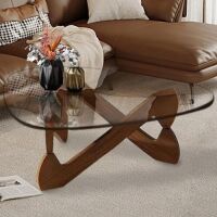 Triangle Glass Coffee Table 35.8"&nbsp;