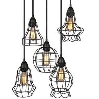 Industrial Vintage 5 Light Metal Pendant Light&nbsp;
