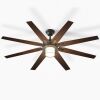 Amico 8 Blade 66'' Reversible DC Ceiling Fan With Dimmable LED Light And Remote