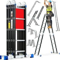 Folding Aluminum Extension Ladder 20'&nbsp;