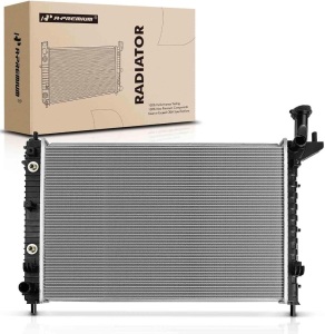 A-Premium Engine Coolant Radiator w/Transmission Oil Cooler Compatible with Buick Enclave 08-17 & Chevrolet Traverse 09-17 & GMC Acadia 07-16 & Saturn Outlook 07-10, 3.6L V6, Replace# 20841737, 13006