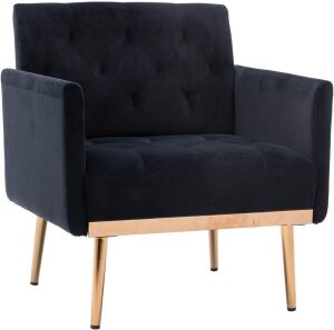 Olela Velvet Accent Chair with Arms