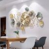 Ginkgo Leaf Design Wall Clock 33"