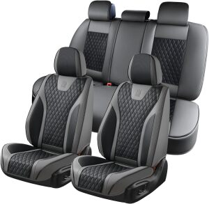 Leather Seat Covers, Car Seat Covers Full Set Waterproof