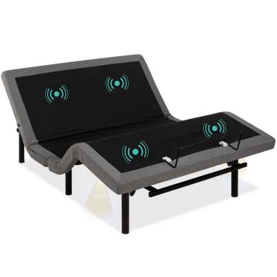 Adjustable Bed Base with Massage, Remote, USB Ports QUEEN