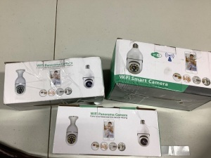 Lot of 3 wifi panorama smart cameras