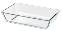 Lot of 6 Baking/serving dishes, clear glass,&nbsp;11x7 "