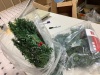 Pre-Lit Pre-Decorated Garland w/ PVC Branch Tips, 50 Lights - 9ft - 3