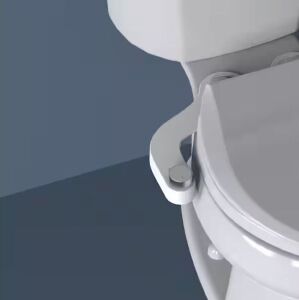 Brondell FreshSpa Comfort+ Ambient Temperature Non-Electric Bidet Attachment in White