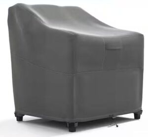 Lot of (2) Khomo Gear Gray Outdoor Patio Wide Chair Furniture Cover, 38 in. L x 36 in. H x 36 in. D 