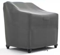 Lot of (2) Khomo Gear&nbsp;Gray Outdoor Patio Wide Chair Furniture Cover, 38 in. L x 36 in. H x 36 in. D&nbsp;
