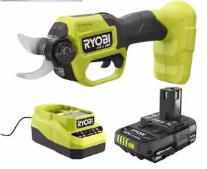 RYOBI ONE+ HP 18V Brushless Cordless Pruner with 2.0 Ah Battery and Charger 