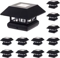 &nbsp;GreenLighting Veranda Solar Post Cap Lights Fits 4x4 Nominal Wood, 12 Pack&nbsp;