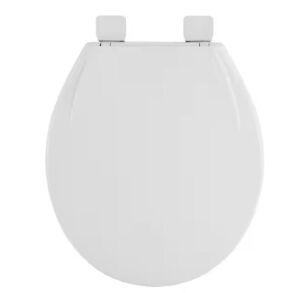 American Standard Champion Slow-Close Round Closed Front Toilet Seat in White 