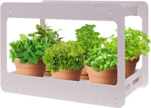 Case of (5) Mindful Design Extra Wide LED Indoor Herb Garden Stackable Desk Planter 