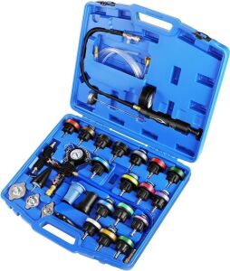 JIFETOR Radiator Coolant Pressure Tester Vacuum Refill Tool Kit, 28pc 