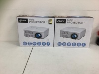 LOT OF (2) Mini Projectors, E-Commerce Return, Untested, Sold as is