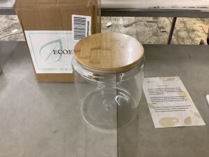 1 Gal Glass Jar with Bamboo Lid 