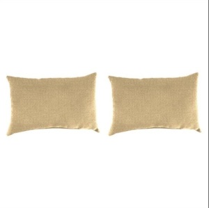 Jordan Manufacturing 18 in. Jackson Rectangle Toss Outdoor Pillow - Set of 2