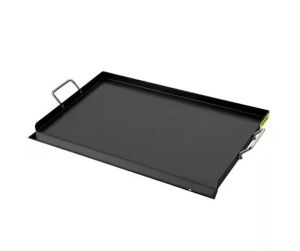 Carbon Steel Griddle Flat Top Plate with Handles 16 in. x 24 in.