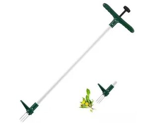 39 in. Stand Up Weed Puller Weeder Hand Tool with 3 Claws